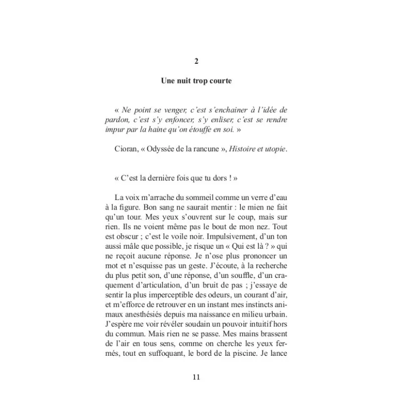 C'est la dernière fois que tu dors