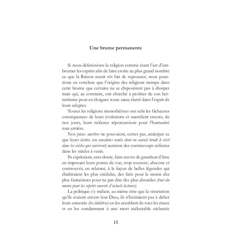 Au Nom du Père, du Fils et des Simples d'Esprit