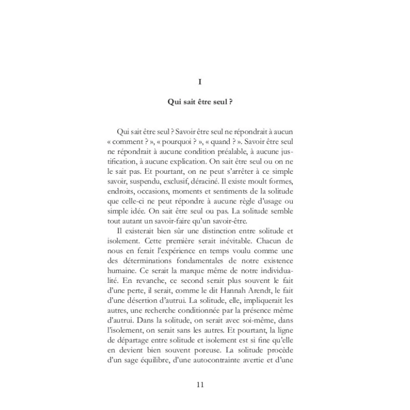 Petit traité sur la solitude