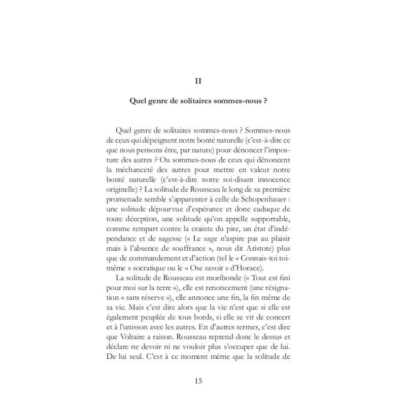 Petit traité sur la solitude