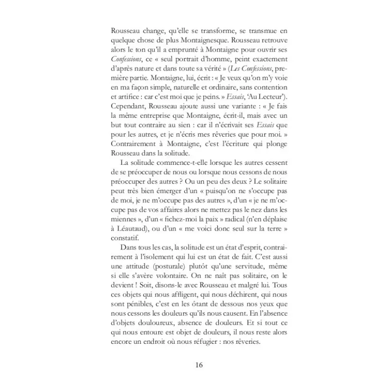 Petit traité sur la solitude