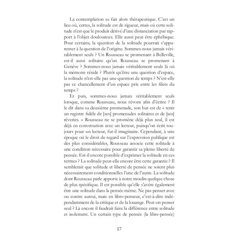 Petit traité sur la solitude