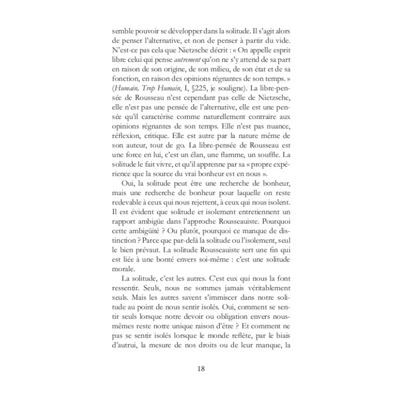 Petit traité sur la solitude