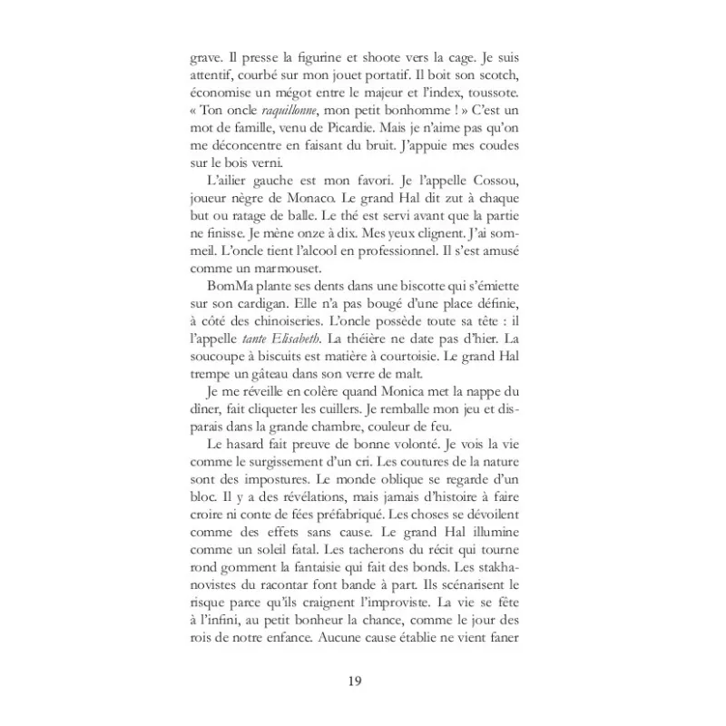 L'amitié de mes genoux