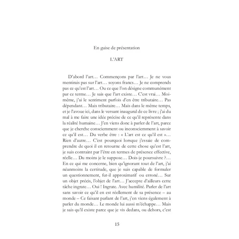 Le registre (De l'origine de l'oeuvre)