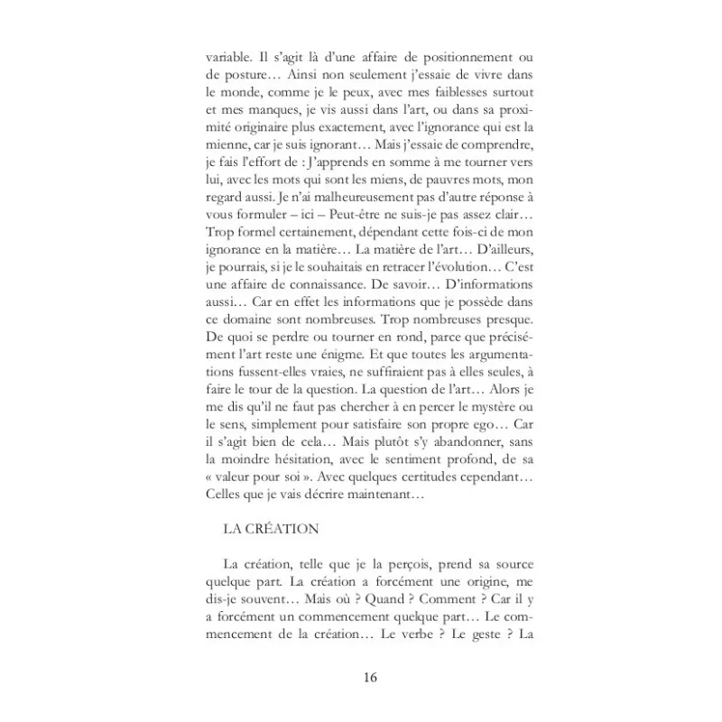 Le registre (De l'origine de l'oeuvre)