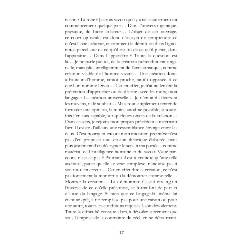Le registre (De l'origine de l'oeuvre)