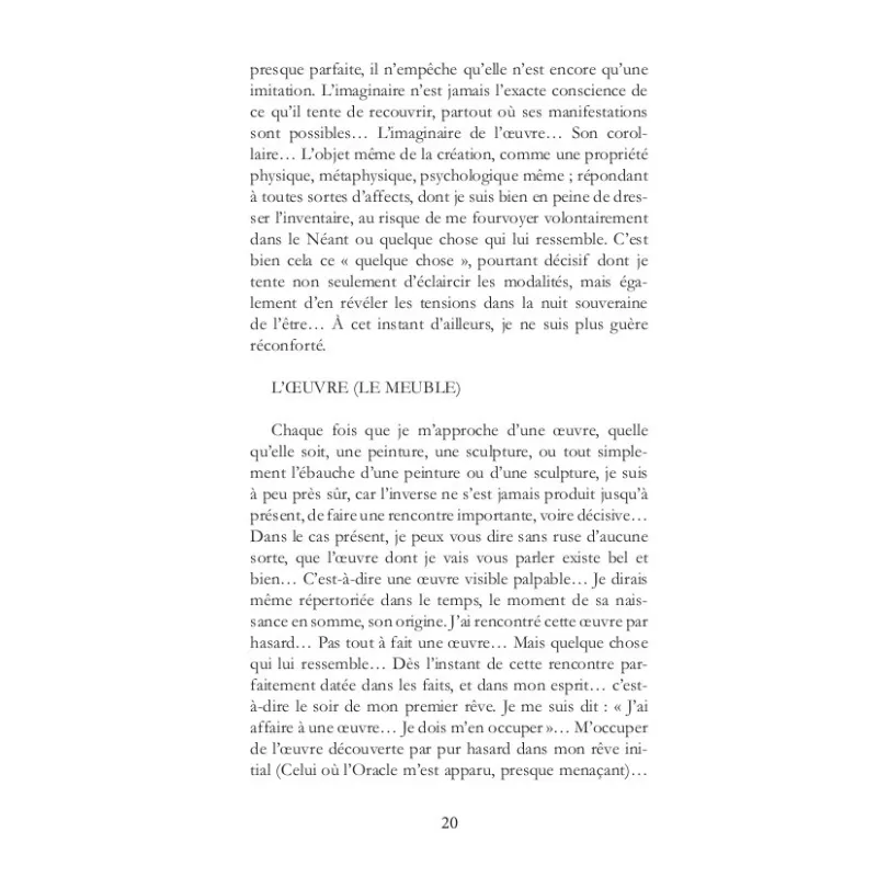 Le registre (De l'origine de l'oeuvre)