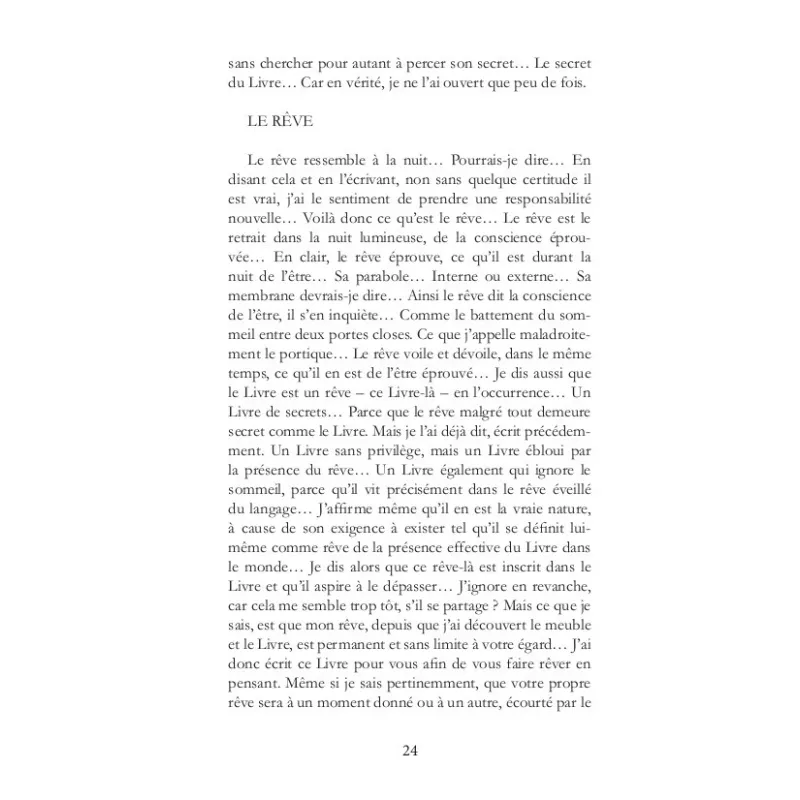 Le registre (De l'origine de l'oeuvre)