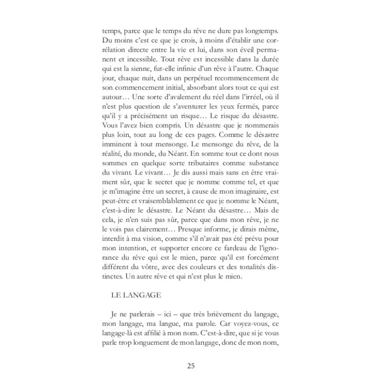 Le registre (De l'origine de l'oeuvre)