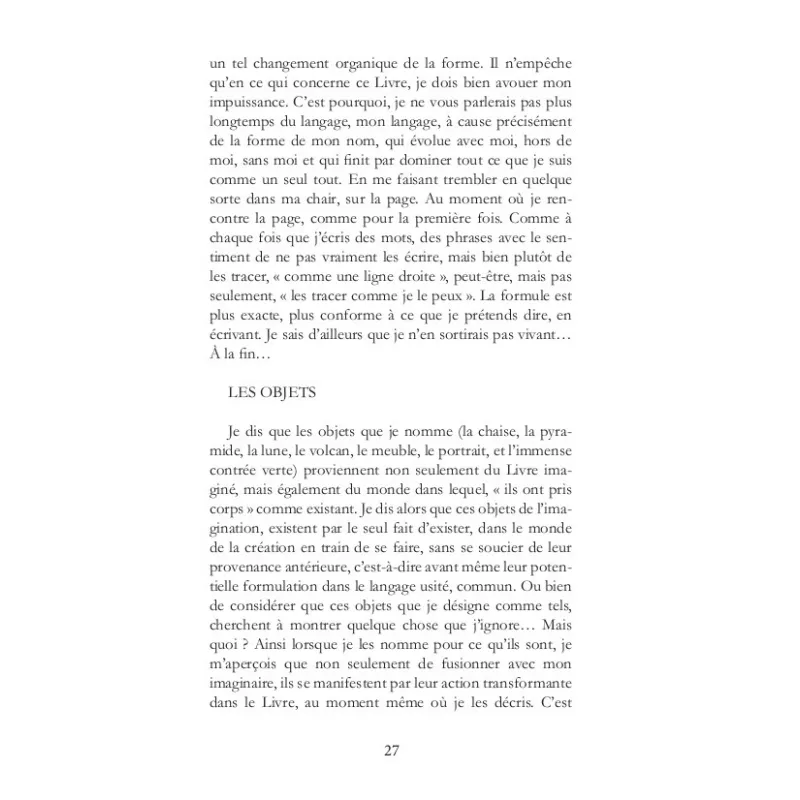 Le registre (De l'origine de l'oeuvre)