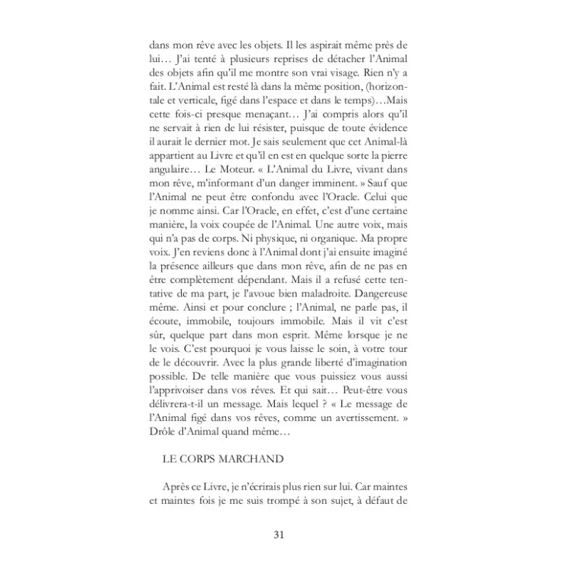 Le registre (De l'origine de l'oeuvre)