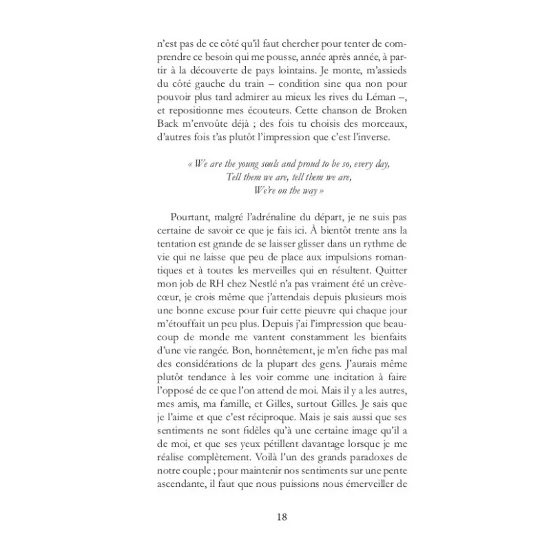 Avant de partir