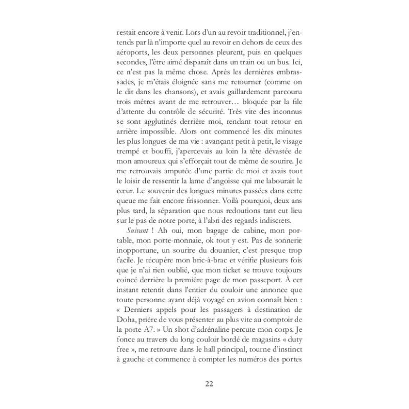 Avant de partir