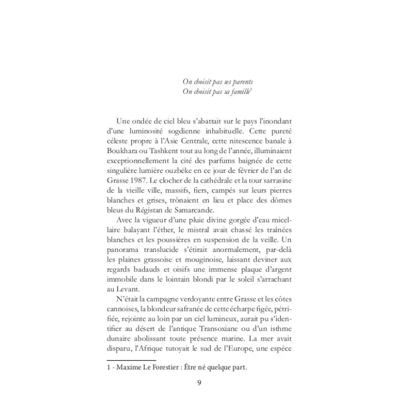 Une histoire d'amer