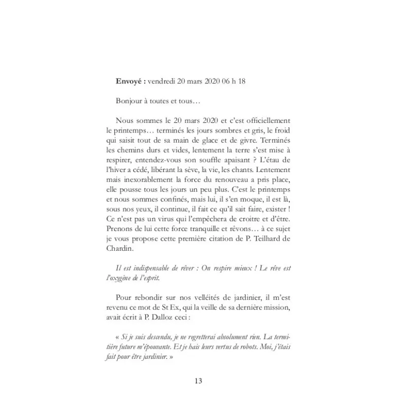 L'instant où les jours s'effacèrent