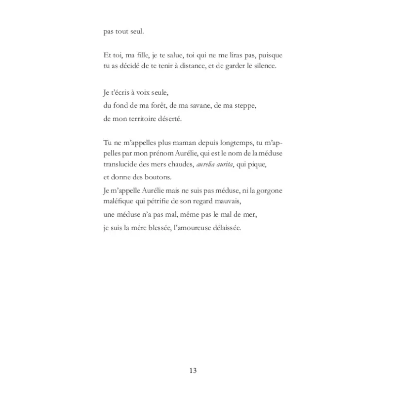 Le cri de la méduse