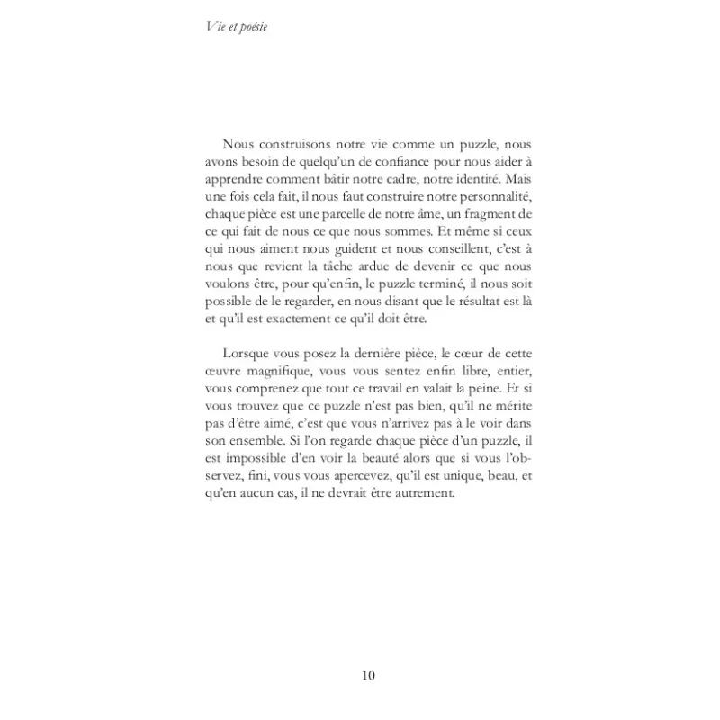 Vie et poésie