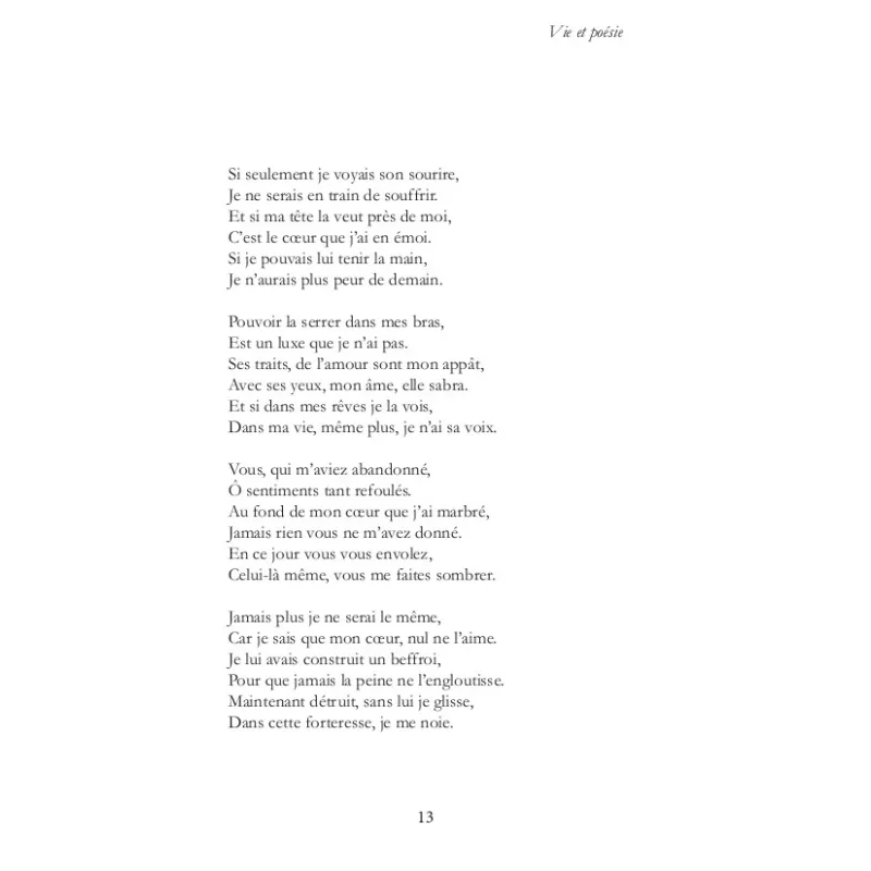 Vie et poésie