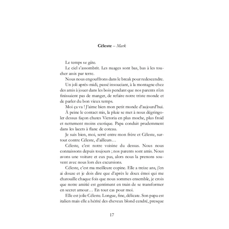 Céleste Les dissymétries du désir