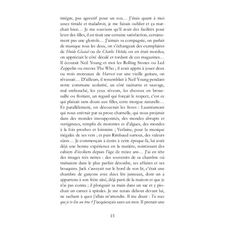 J'étais poète de profession
