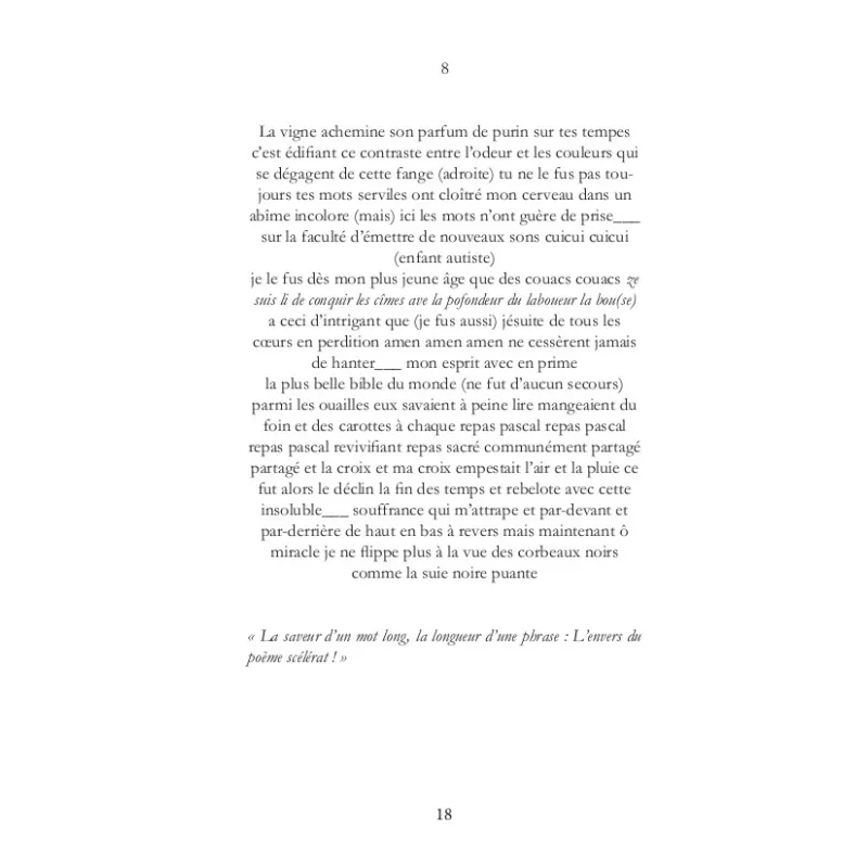 Les versets kanoniques