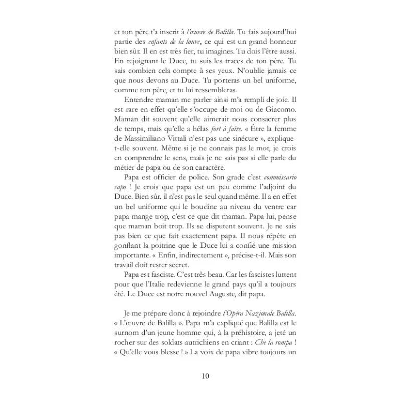 L'oeuvre de Balilla