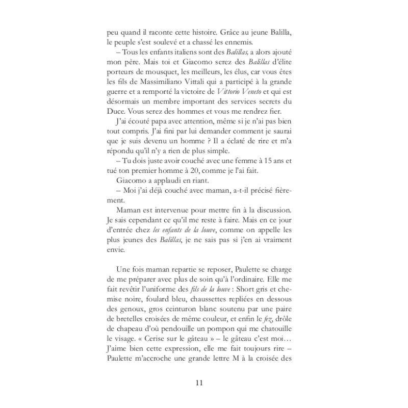 L'oeuvre de Balilla