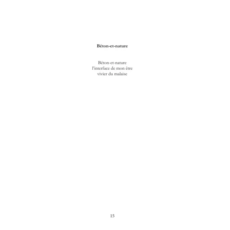 Le Malaise et l'Echappée