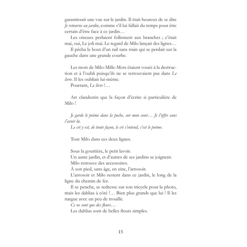 Des nouvelles de Milo