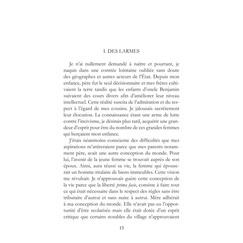 Un brin de larmes