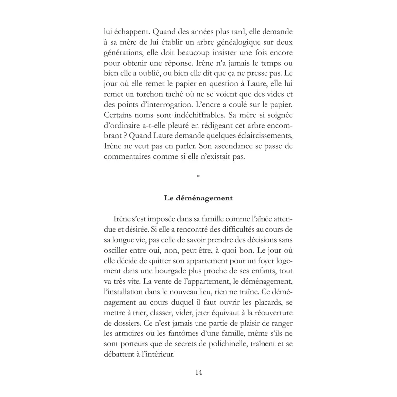 Qu'est-ce qui pleure en vous ?