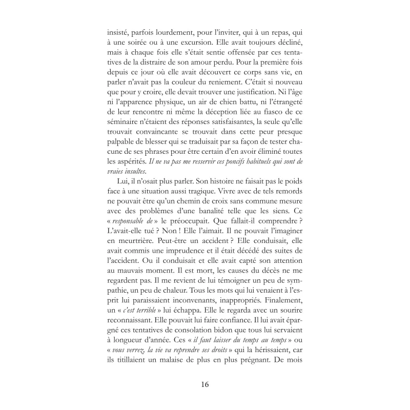 Le deuil des certitudes