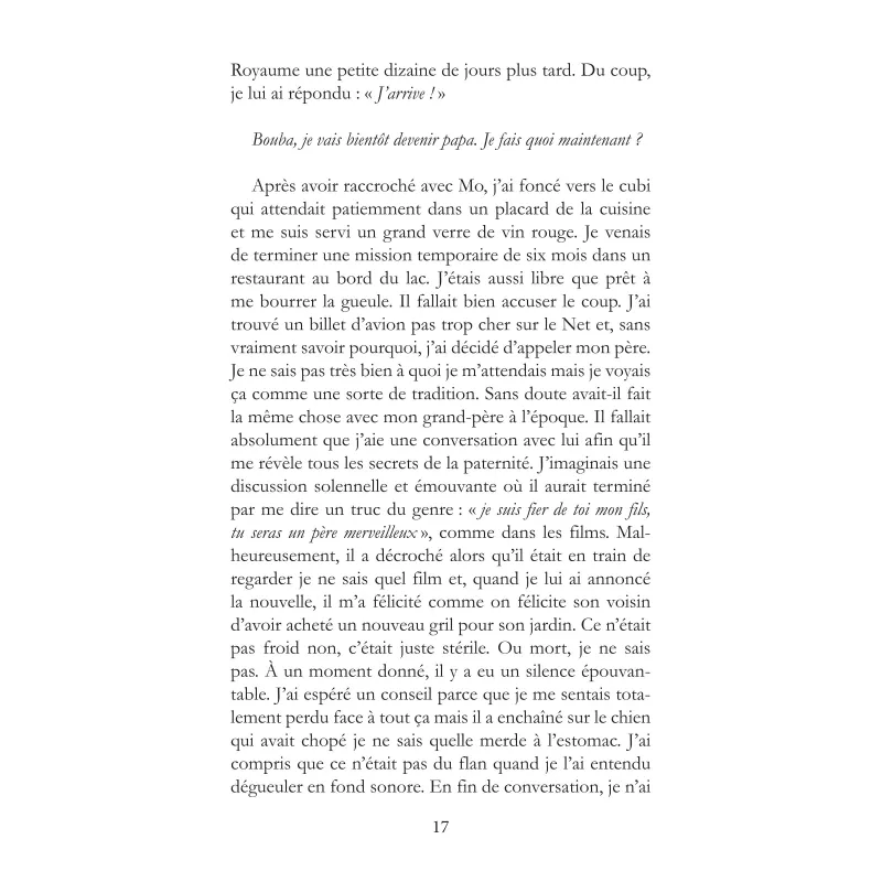 Grandir à l'envers