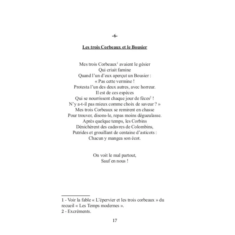 Les fables de Maître Hibou