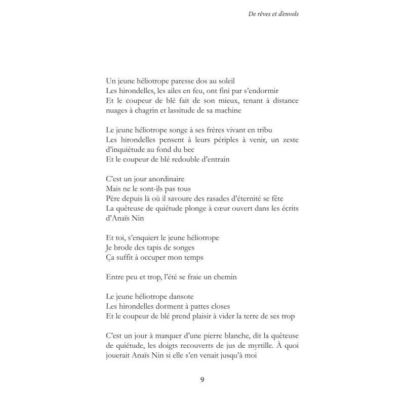 De rêves et d'envols