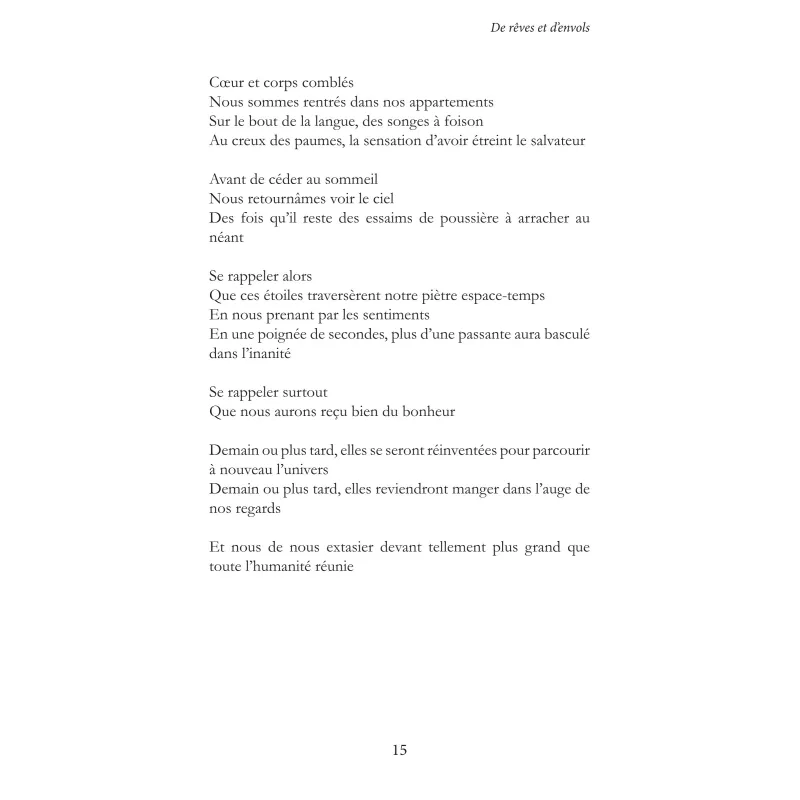 De rêves et d'envols