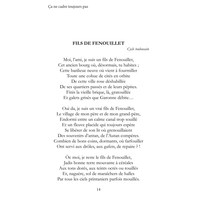 Ça ne cadre toujours pas