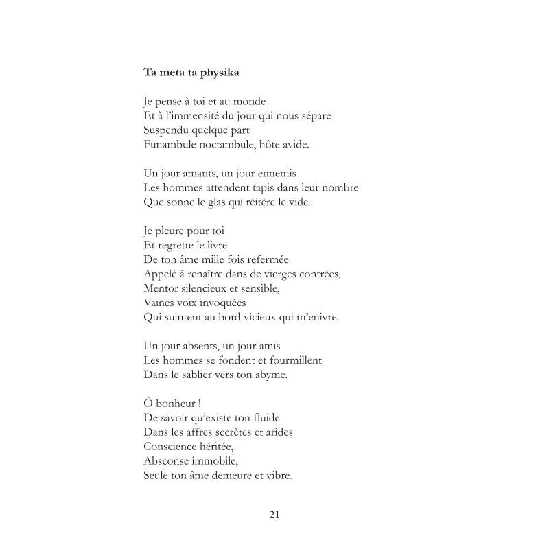 Prose & Poésie 2009-2019